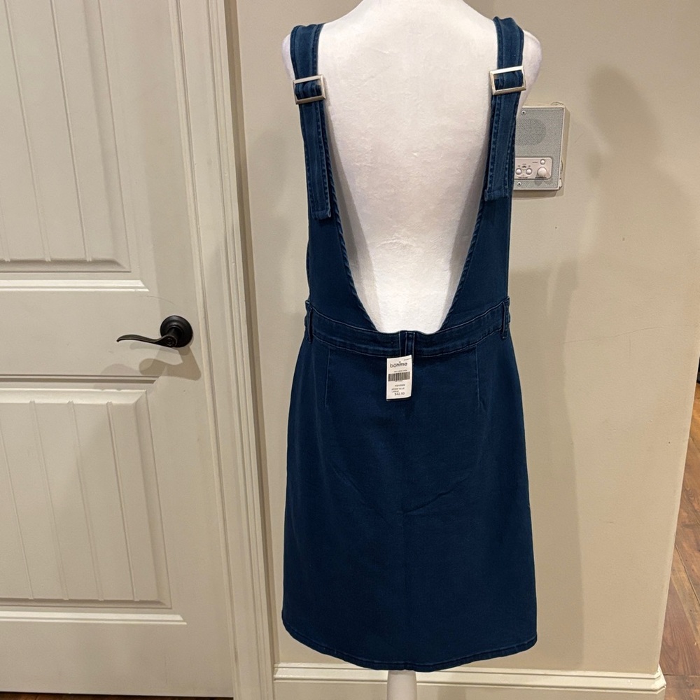 Boheme Deep V-Neck Blue Dress - Picture 3 of 3